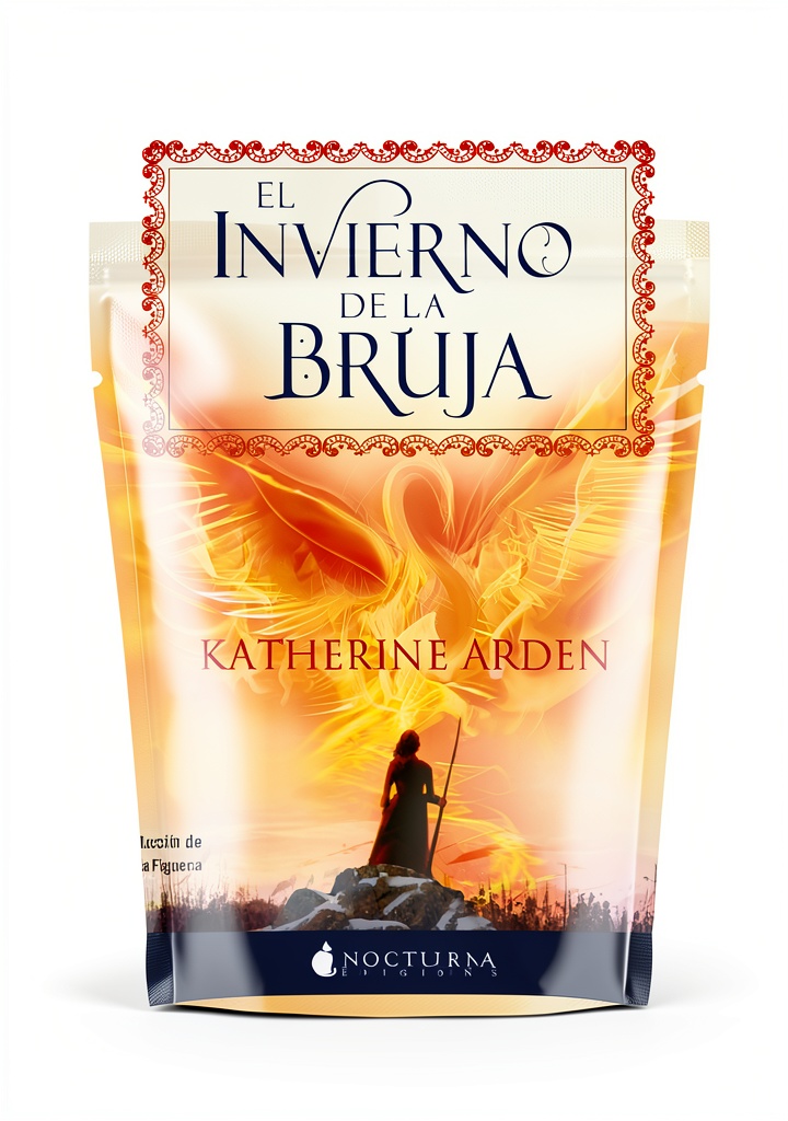 Installing El Oso y el Ruiseñor Book 3 – Nocturna Spanish Fantasy eBook on a wooden desk