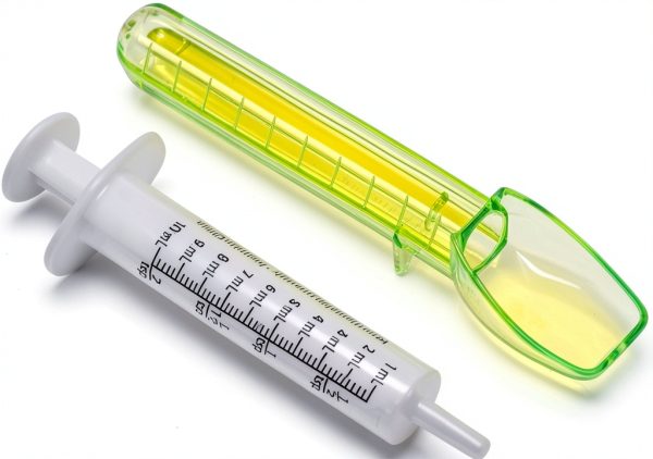 Health Enterprises Oral Syringe with Spoon 10 mL BPA-Free Model 400464-0