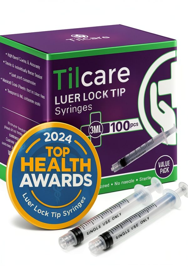 3ml Syringe Without Needle 100 Pack Tilcare Latex-Free Drop-0