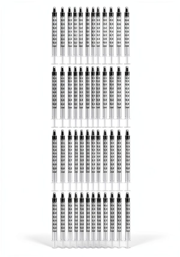 1ml Plastic Syringe No Needle WANBAO 100pcs Bulk for Pets & Lab-2